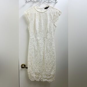 Elegant White Lace Dress